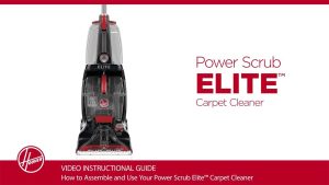 How to Use the Hoover Elite Carpet Cleaner