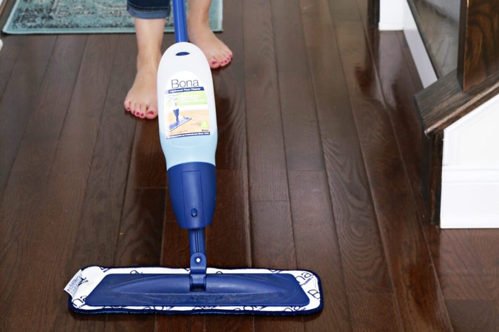 how to use bona floor cleaner with regular mop